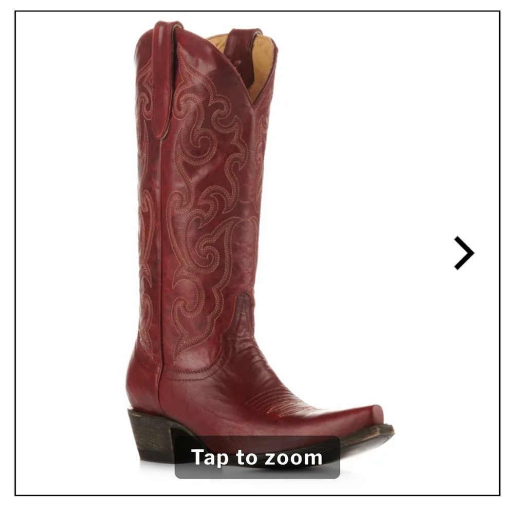 Red cowboy boots